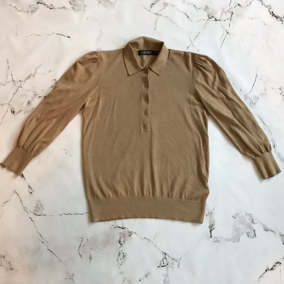 Lauren Ralph Lauren Silk Blend Shirt Small - Picture 1 of 4